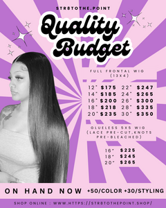 Str8 Quality Budget Wigs